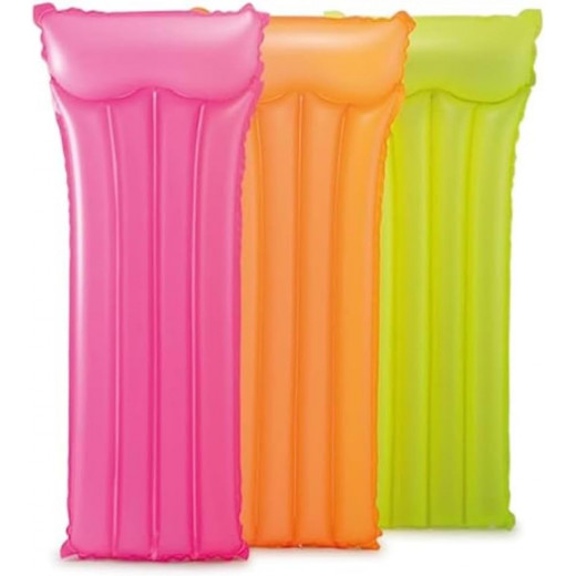 Inflatable Neon Air Mattress, Assorted 183x76 cm