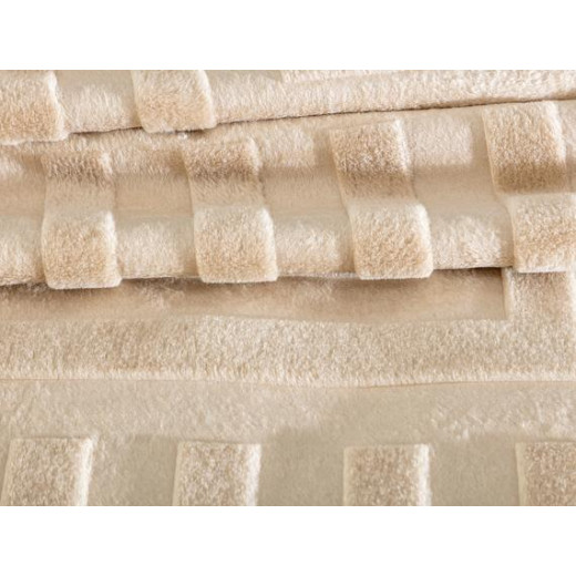 lMadame Coco Cheap Clementine Mink Emboss Double Blanket - Beige