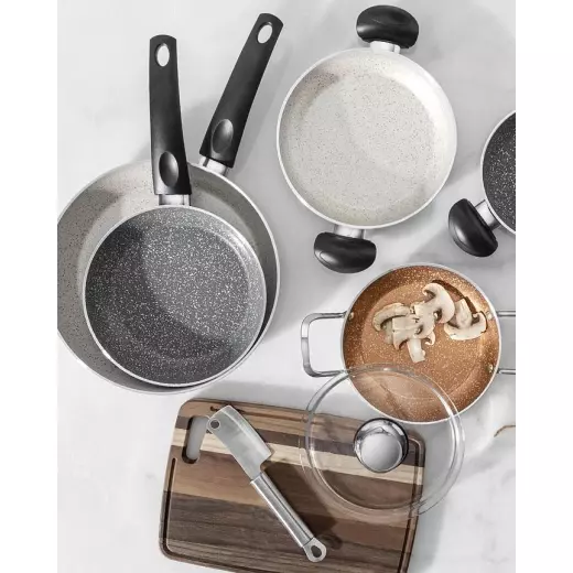 Madame Coco Gordes Granite Look 2 Piece Pan and Dish Set