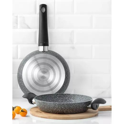 Madame Coco Gordes Granite Look 2 Piece Pan and Dish Set