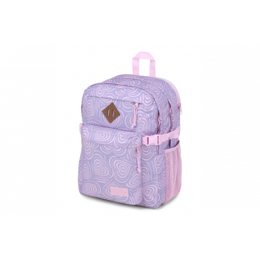 JanSport Main Campus Backpack, Heavenly Hearts Pink