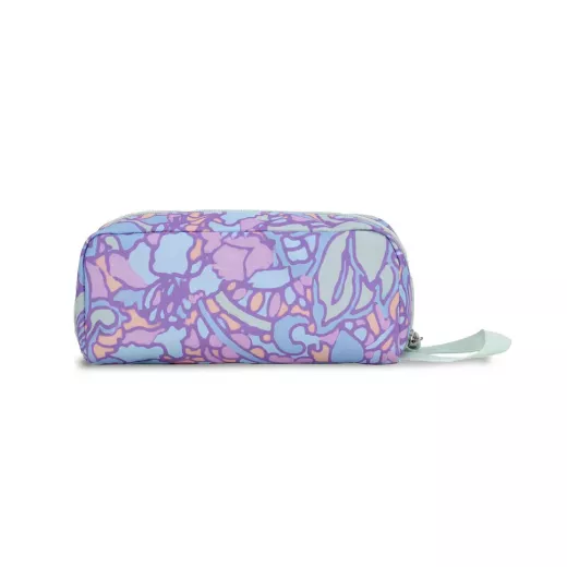 JanSport Perfect Pouch, Fluid Floral Pastel Lilac