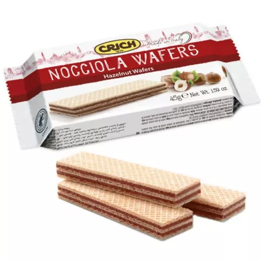 Crich Hazelnut Wafers Pack 45g