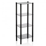 Kela Rack Lars 3 Shelves Black