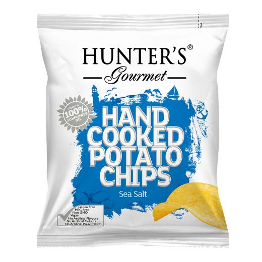 Hunter’s Gourmet Hand Cooked Potato Chips – Classique Range™ – Sea Salt (40 gm)