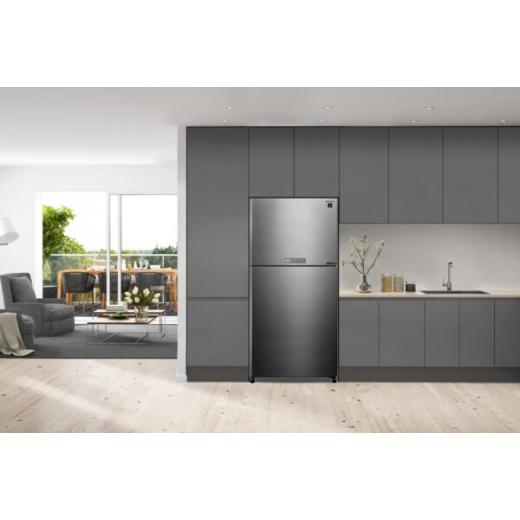 Sharp Refrigerator 480 Liter  – Stainless