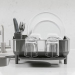 Simplehuman Steel Frame Dish Rack COMPACT Grey