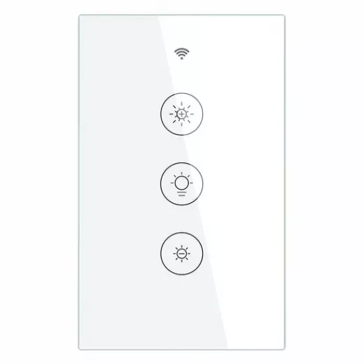 Moes WiFi Dimmer Switch  Smart Glass Touch Switches With Led For Light