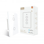 Moes  Tuya Smart Light Wall Touch Switch 2 Gang - White