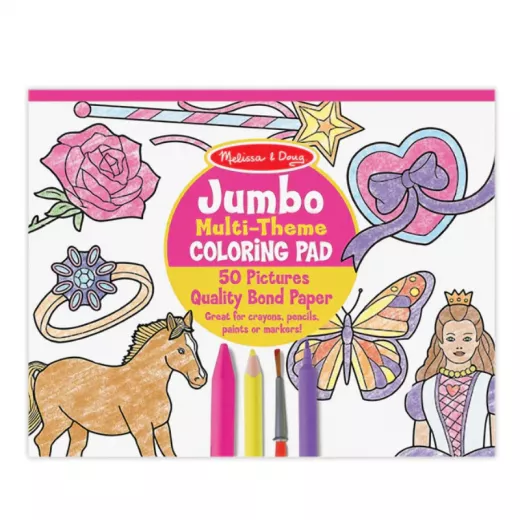 Melissa & Doug Jumbo Coloring Pad Pink (11" *14")