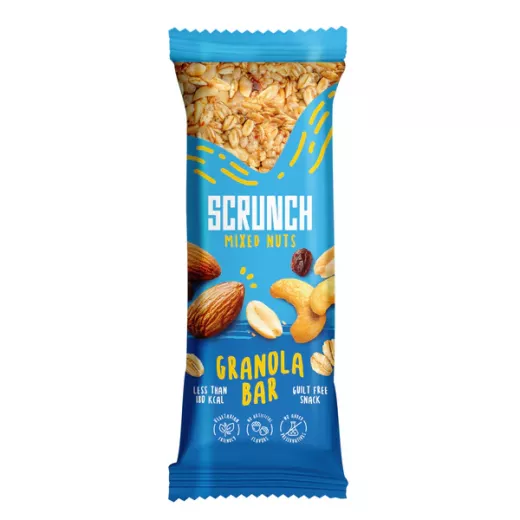 Scrunch Granola Bar Mixed Nuts - 35gm