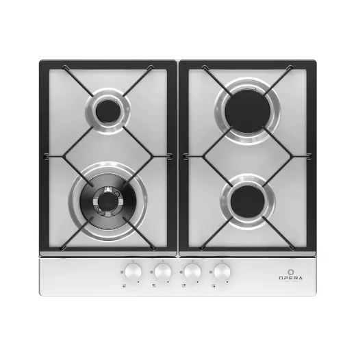 Opera Bi Hob 60cm - Gas - 4 Burners - Cast Iron