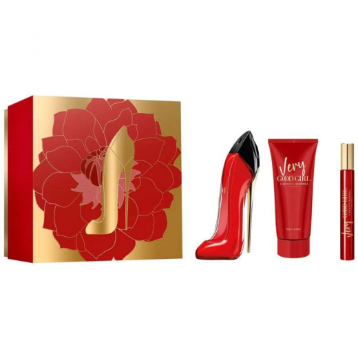 Very Good Girl EDP 80Ml + EDP 10Ml + Body Lotion 100Ml Gift Set For Women