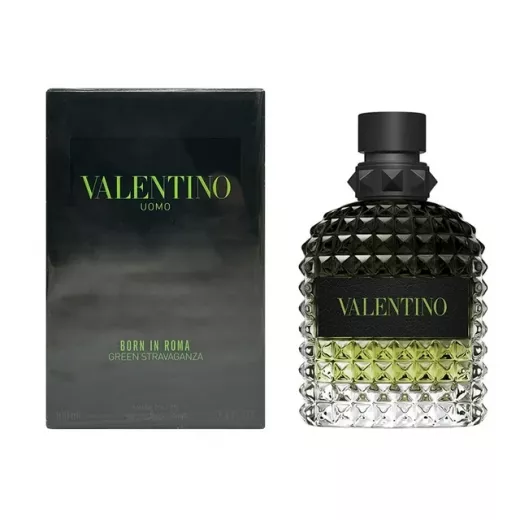 Valentino Men's Born in Roma Green Stravaganza EDT Spray 3.4 oz Fragrances