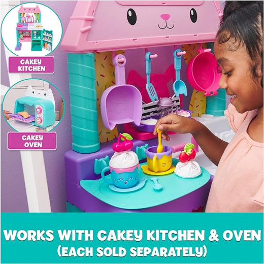 Gabby’s Dollhouse, Sprinkle Party Sweet Treat Set, Pretend Play Kitchen Hot Cocoa Party Set with Fruit & Sprinkles, Kids Toys for Girls and Boys 3+