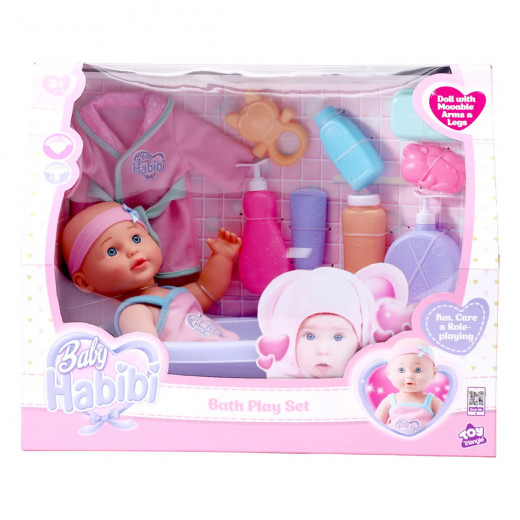 Baby Habibi Doll Bath Play Set 14inch 3yrs