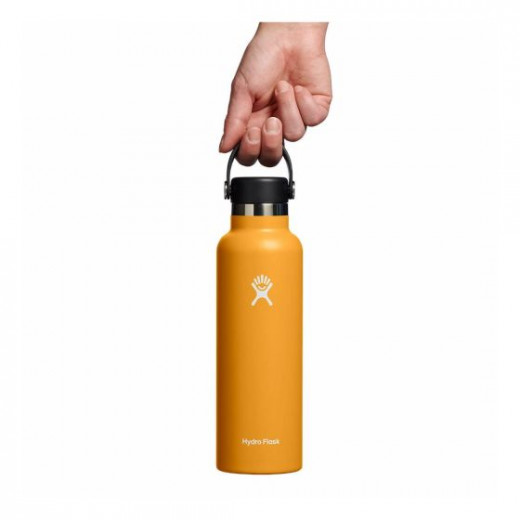 Hydro Flask 621 ml Standard Mouth Flex Cap Clementine Thermo Bottle  Fossil