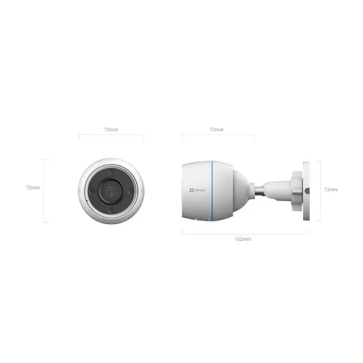 Ezviz Cs-h3c-r100-1k2wf Outdoor Wi-fi B&w Camera 4mm