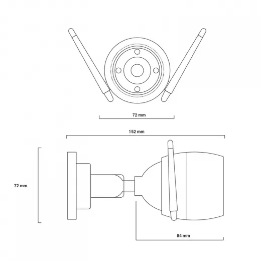 Ezviz Outdoor camera CS-H3c-R100-1K3WKFL(2.8mm) EZVIZ