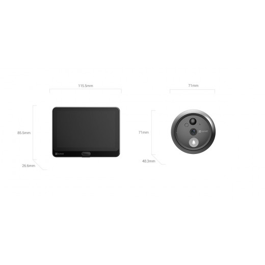 Ezviz Wire-free Peephole Doorbell HP4