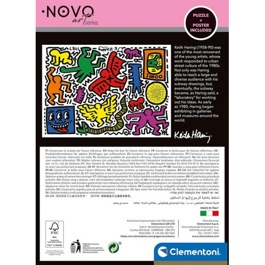 Clementoni Keith Haring Modern Art Puzzle 1000 pieces