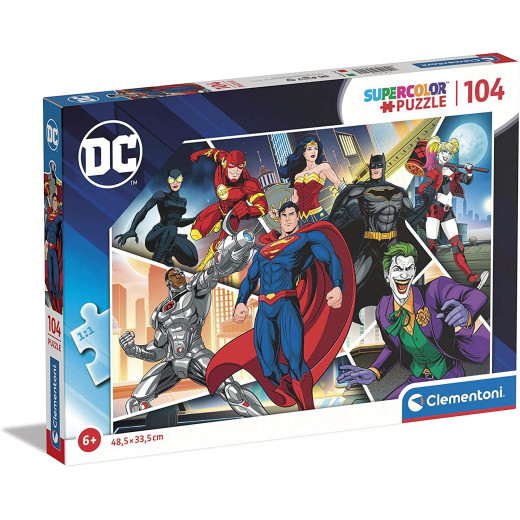 Clementoni Supercolor Dc Comics Justice League-104 Pieces