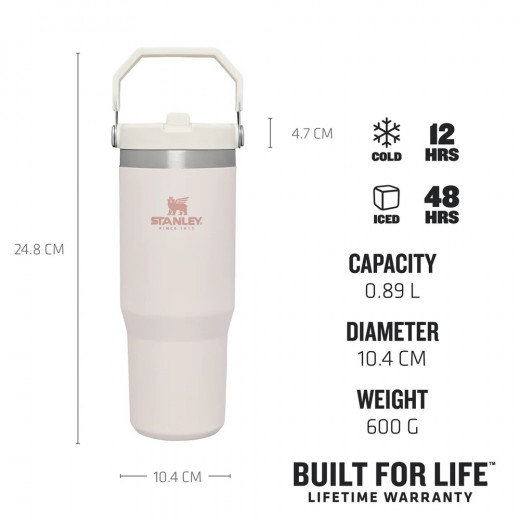 Stanley The Ice Flow Flip Straw Tumbler Rose Quartz 0.89L