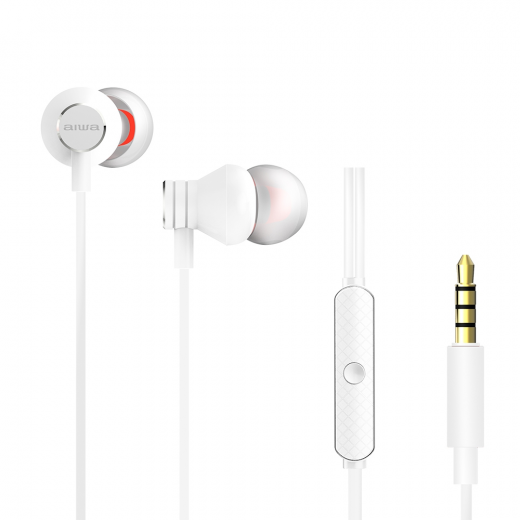 Aiwa Wired Earphones White