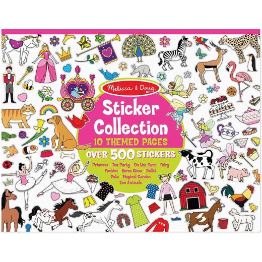 Melissa & Doug Sticker Collection Book: 500+ Stickers - Pink