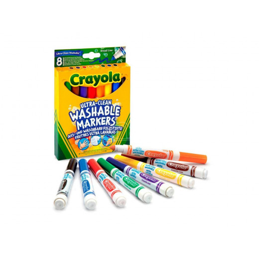 Crayola | Set 8 Washable Broad Line Markers Crayola