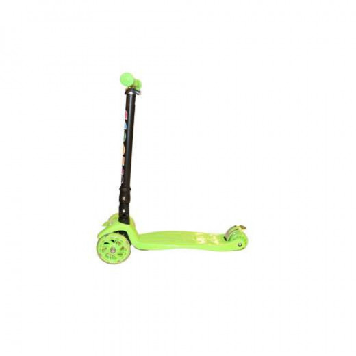 K Toys | Aluminum Scooter With two Front Wheels and One Back Wheel | Green