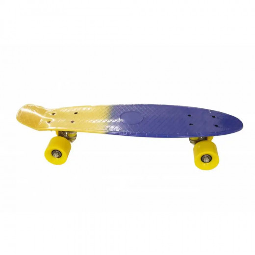 لوح التزلج للأطفال والمبتدئين - أصفر وأزرق - 55 سم - من كاي تويز
