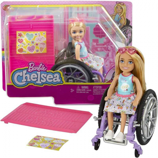 Barbie | Chelsea Wheelchair Doll | Sweets Dress