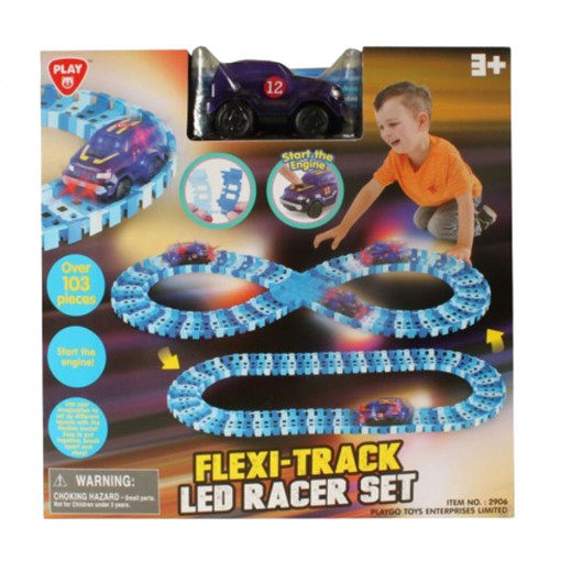 Play Go | Flexi-Track Racer Set | 103 pcs