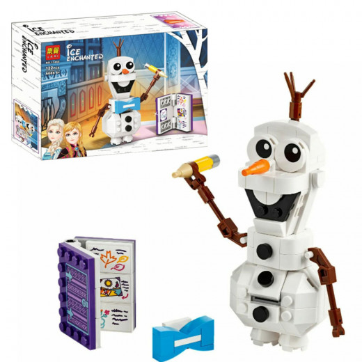 K Toys | Ice Enchanted Snow Man Disney princess Blocks | 122 pcs