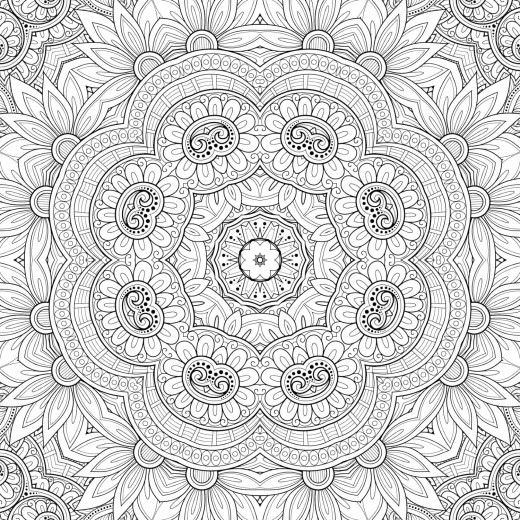 Dreamland refreshing mandala coloring book for adults