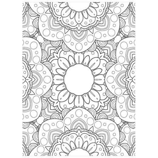 Dreamland flowers coloring book for adults