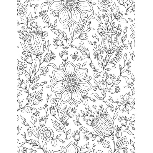 Dreamland Nature Coloring Book for Adults