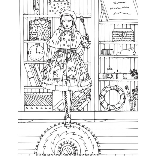 Dreamland Victorian Fashion Coloring Book for Adults