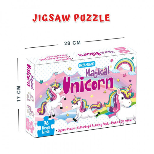 Dreamland magical unicorn jigsaw puzzle for kids 96 pcs