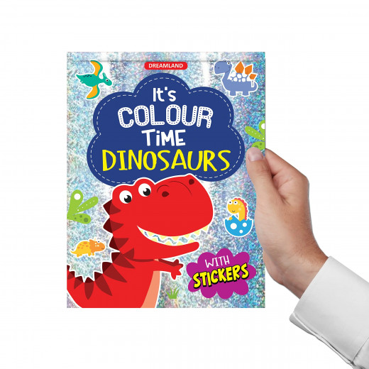 حان وقت الألوان مع الملصقات - كتاب نشاط للأطفال - ديناصورات من دريم لاند