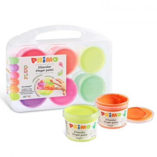 Primo  Fluo Finger Paint 6*100 G