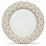 Easy Life Deco 27cm Dinner Plate - Gold & White