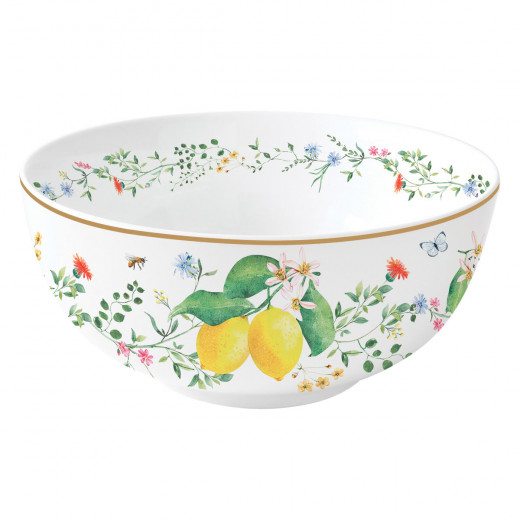 Easy Life Fleurs et Citrons 15cm Bowl - Multicolored