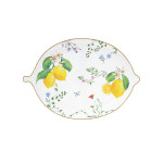 Easy Life Fleurs et Citrons Serving Plate in Box Multicolored 25x18cm