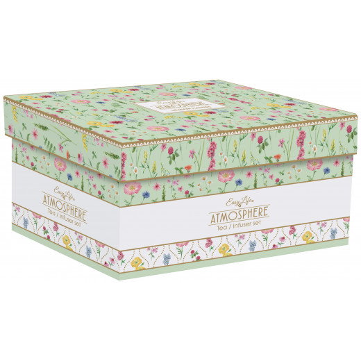 Easy Life Meadow Flowers Tea Set in Box - Multicolored