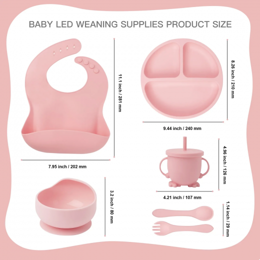 Ozey Silicone Baby Feeding Set Dark Light Green