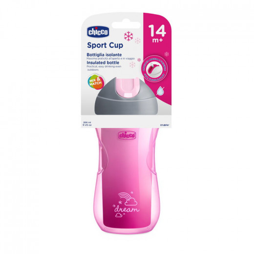 Chicco Sport Cup +14 months, 266 ml, Girl 1 Cup, Pink