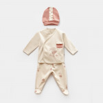 Bi̇Baby Ballery Princess 3 Pieces Set Beige (3-6 Months)