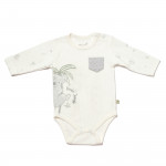 BiOrganic Koala Jungle Body Long Sleeve Grey (18-24 Months)